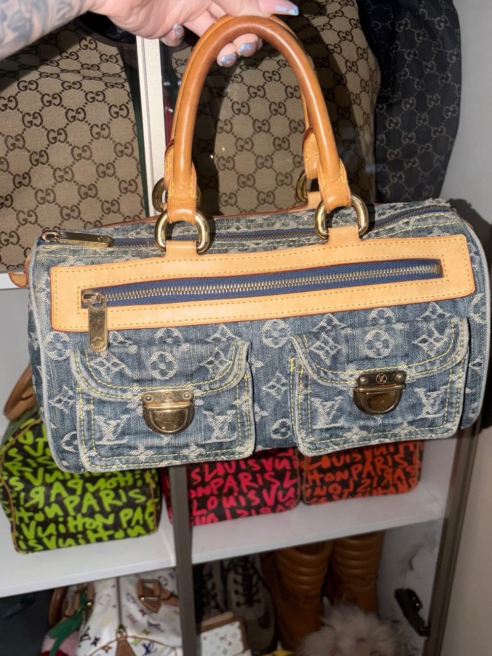 Louis Vuitton denim speedy